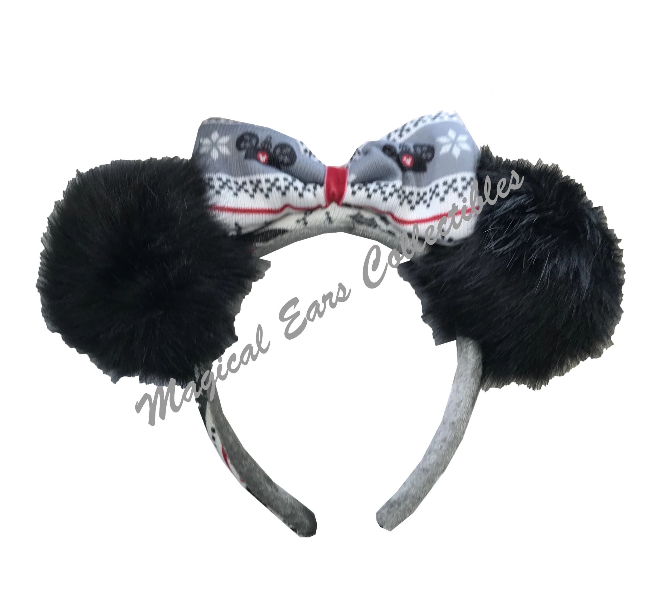 Disney Headband Hat - Holiday Minnie Mouse Ears - Nordic Winter