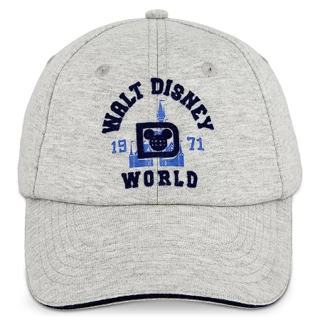 Disney Hat - Baseball Cap - Walt Disney World 1971 Jersey - Gray 1 Disney Hat - Baseball Cap - Walt Disney World 1971 Jersey - Gray