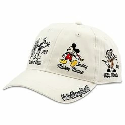 Disney Hat - Baseball Cap - Through The Years Mickey Mouse