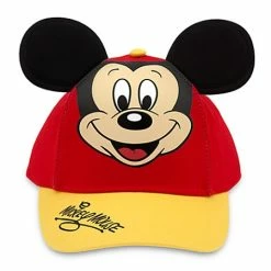 Disney Hat - Baseball Cap - Mickey Mouse - Red/Gold