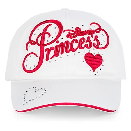 Disney Baseball Hat For Girls - Disney Princess Logo Cap - White 1 Disney Baseball Hat For Girls - Disney Princess Logo Cap - White