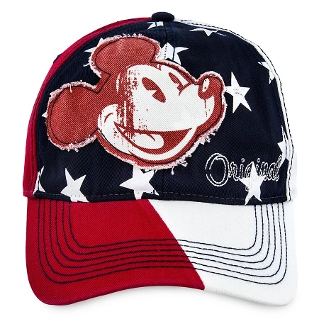 Disney Hat - Baseball Cap - Mickey Mouse Americana - Disney World 1 Disney Hat - Baseball Cap - Mickey Mouse Americana - Disney World