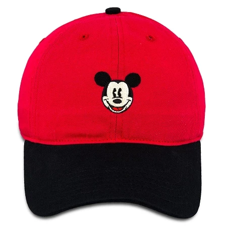 Disney Hat - Baseball Cap - Mickey Mouse Two-Tone - Red & Black 1 Disney Hat - Baseball Cap - Mickey Mouse Two-Tone - Red & Black