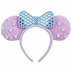 Disney Ears Headband - Minnie Beaded - Pink & Blue