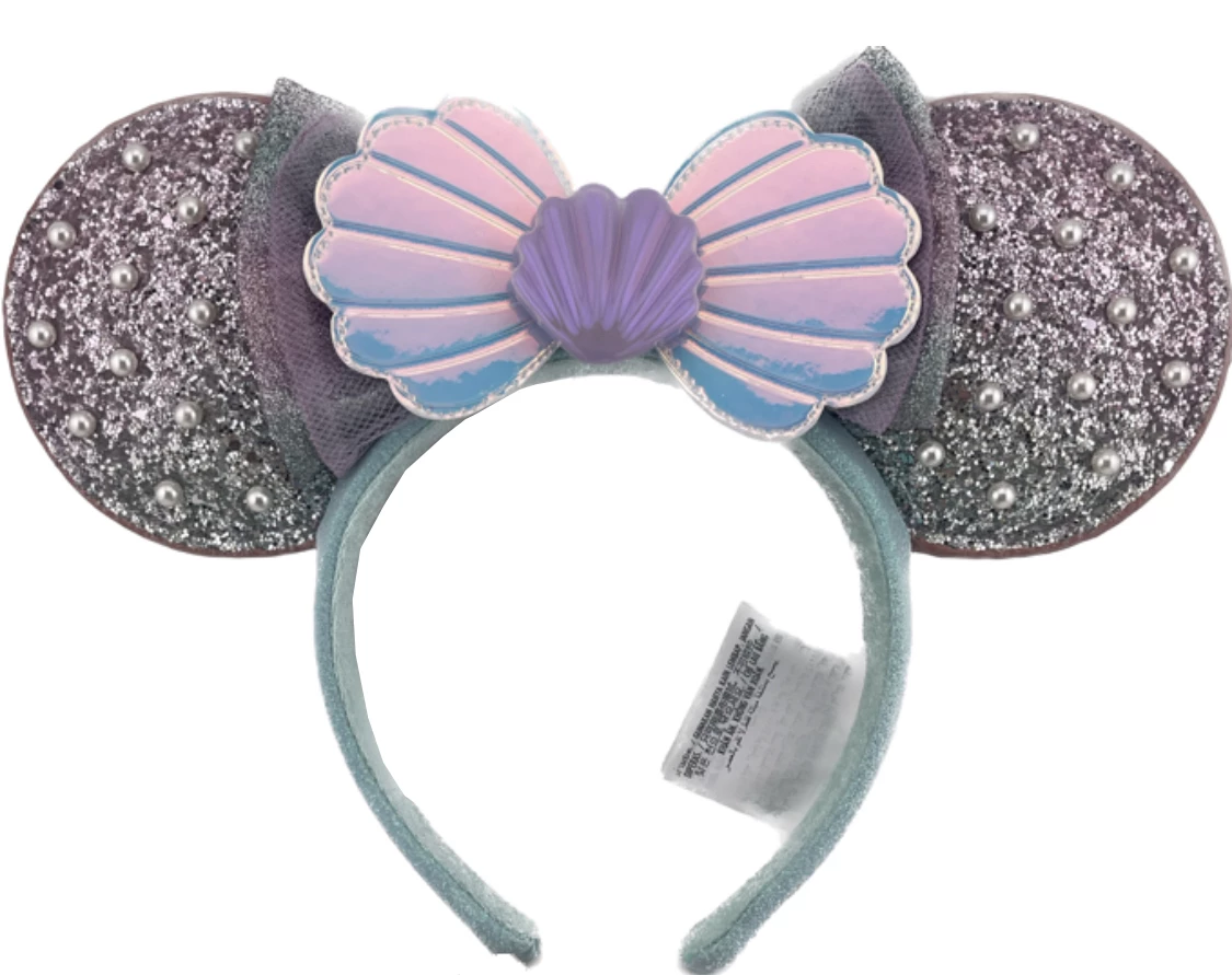 Disney Ears Headband - Ariel - Pearls And Seashell 1 Disney Ears Headband - Ariel - Pearls And Seashell