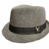 Disney Fedora Hat - Mickey Mouse Face - Black Band