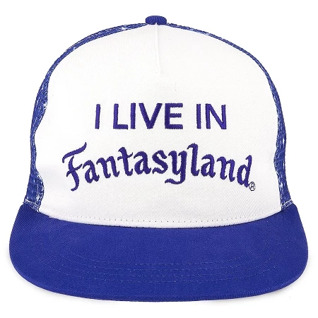 Disney Hat - Baseball Cap - I Live In Fantasyland 1 Disney Hat - Baseball Cap - I Live In Fantasyland