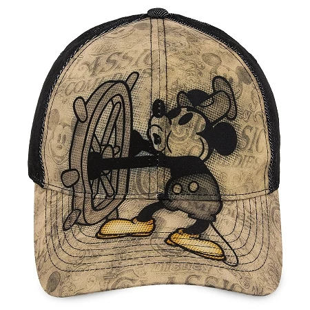 Disney Hat - Baseball Cap - Mickey Mouse Steamboat Willie 1 Disney Hat - Baseball Cap - Mickey Mouse Steamboat Willie
