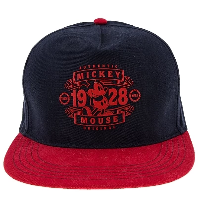 Disney Hat - Baseball Cap - Mickey Mouse 1928 - Red & Black 1 Disney Hat - Baseball Cap - Mickey Mouse 1928 - Red & Black