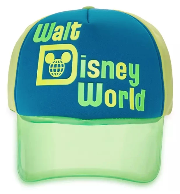 Disney Hat - Baseball Cap - Walt Disney World Neon Visor 1 Disney Hat - Baseball Cap - Walt Disney World Neon Visor