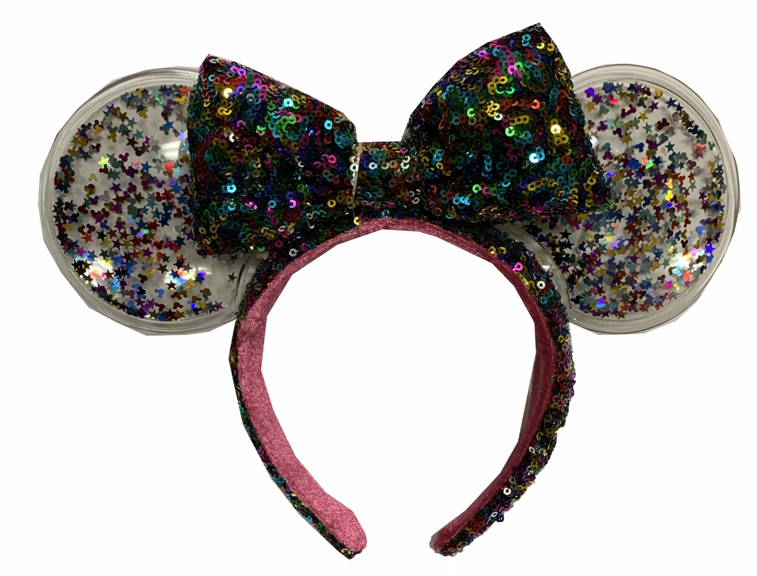Disney Ears Headband - Minnie Mouse Rainbow Confetti 1 Disney Ears Headband - Minnie Mouse Rainbow Confetti