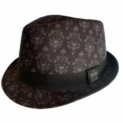 Disney Fedora Hat - Haunted Mansion - Wallpaper - Black
