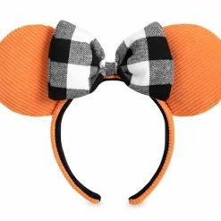 Disney Ears Headband - Minnie Mouse - Orange Corduroy