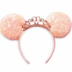 Disney Ears Headband - Minnie Mouse Princess - Coral