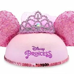 Disney Hat - Ears Hat - Disney Princess With Veil - Sequined