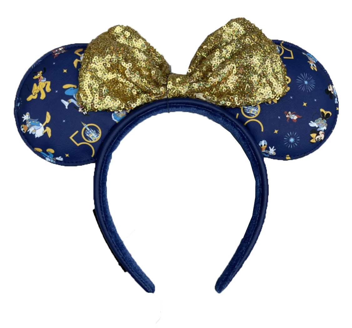 Disney Loungefly Ears Headband - 50th Anniversary - Mickey & Friends 1 Disney Loungefly Ears Headband - 50th Anniversary - Mickey & Friends