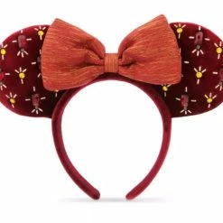 Disney Ears Headband - Holiday Minnie - Cranberry Red