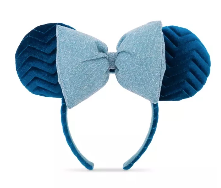 Disney Ears Headband - Minnie Mouse Quilted - Azul 1 Disney Ears Headband - Minnie Mouse Quilted - Azul