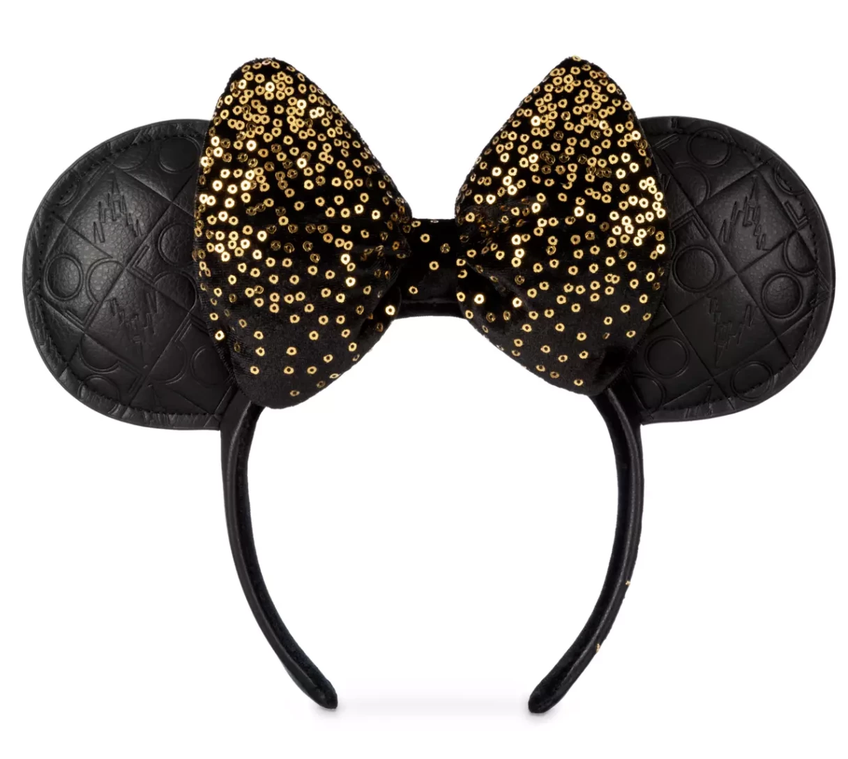 Disney Ears Headband - 50th Anniversary - Black & Gold 1 Disney Ears Headband - 50th Anniversary - Black & Gold
