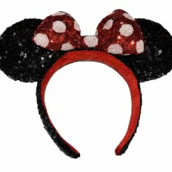 Disney Ears Headband - Minnie Mouse - Sequin Polka Dot Bow