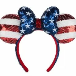 Disney Ears Headband - Minnie Mouse Americana Sequined